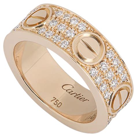 cartier love ring rosegold|cartier ring rose gold diamond.